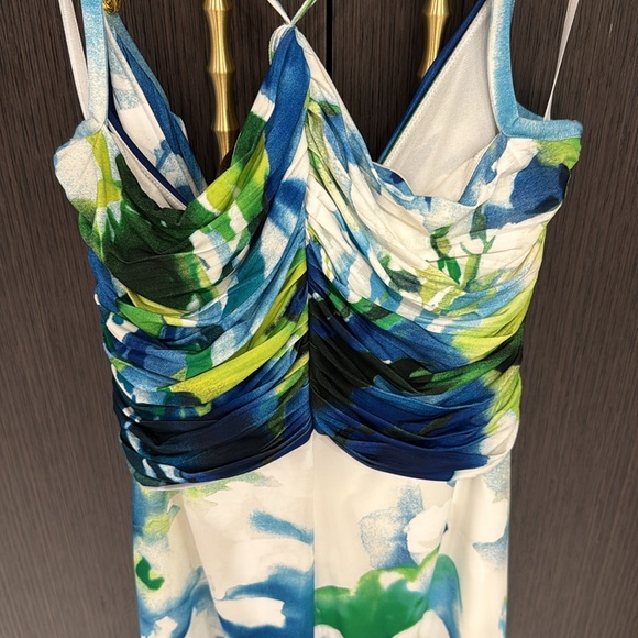 Roberto Cavalli Abstract Print Dress 💙💛💚🤍 - Picture 16 of 17